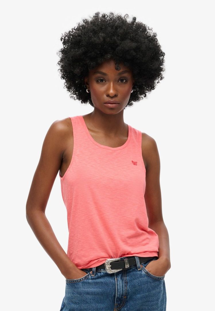 Superdry Tanktop Koraal dames (SCOOP NECK TANK - W6011849A.OU3) - GL Sport (Sluis)