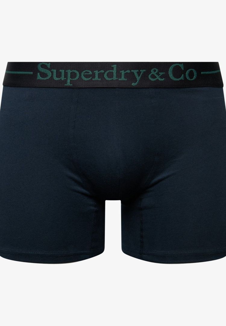 Superdry & Co Underwear Blauw heren (SDRY & CO BOXER TRIPLE PACK - M3110480A.O3N) - GL Sport (Sluis)