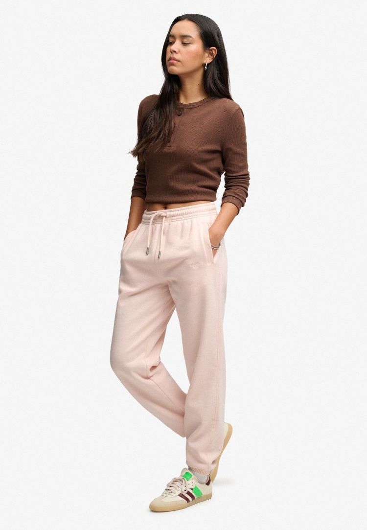 Superdry & Co Broek Roze dames (SIGNATURE EMB CUFFED JOGGER - W7011364A.L3Q) - GL Sport (Sluis)