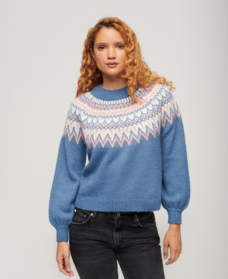 Superdry Pull Multi dames (SLOUCHY PATTERN JUMPER - W6110568A.1GP) - GL Sport (Sluis)