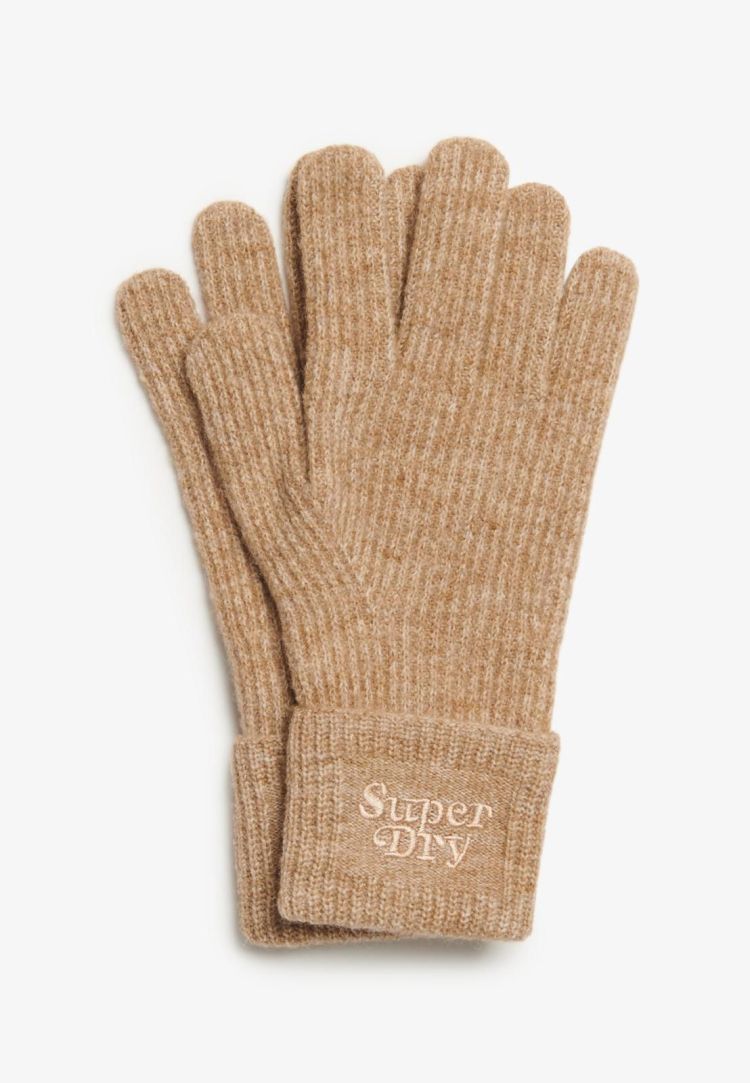 Superdry Handschoenen Bruin dames (SOFT RIB KNIT GLOVES - Y9310077A.1JL) - GL Sport (Sluis)