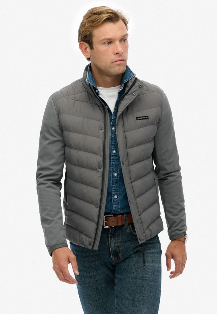 Superdry Jas Antraciet heren (STORM POPPER SOFTSHELL JACKET - M5012253A.Q69) - GL Sport (Sluis)