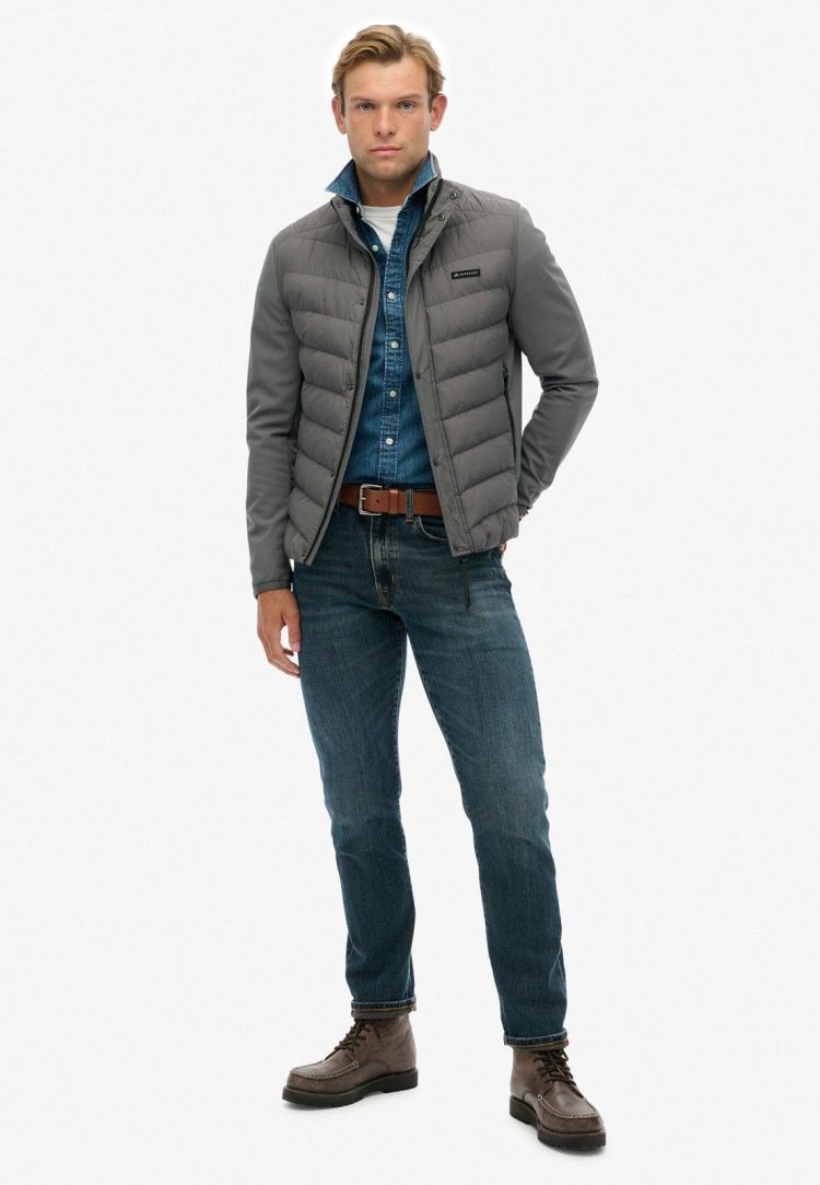Superdry Jas Antraciet heren (STORM POPPER SOFTSHELL JACKET - M5012253A.Q69) - GL Sport (Sluis)