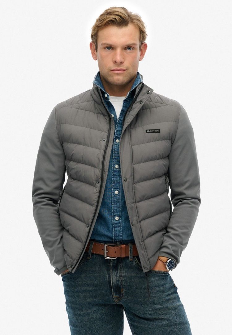 Superdry Jas Antraciet heren (STORM POPPER SOFTSHELL JACKET - M5012253A.Q69) - GL Sport (Sluis)