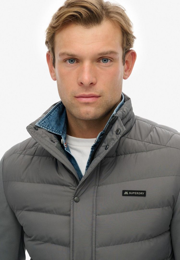 Superdry Jas Antraciet heren (STORM POPPER SOFTSHELL JACKET - M5012253A.Q69) - GL Sport (Sluis)