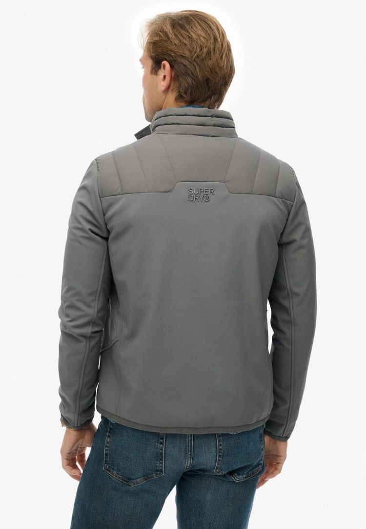 Superdry Jas Antraciet heren (STORM POPPER SOFTSHELL JACKET - M5012253A.Q69) - GL Sport (Sluis)