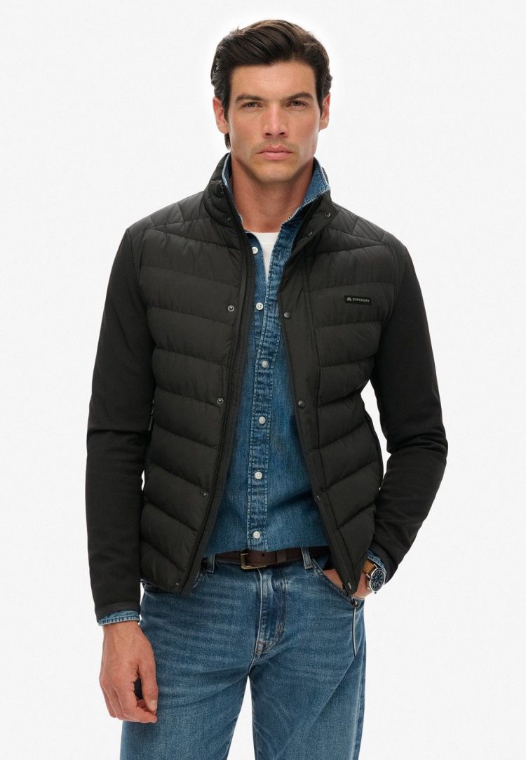 Superdry Jas Zwart heren (STORM POPPER SOFTSHELL JACKET - M5012253A.02A) - GL Sport (Sluis)
