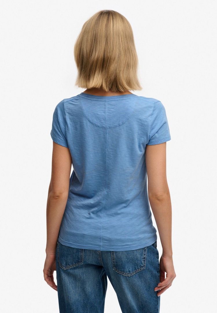 Superdry T-shirt Blauw dames (STUDIOS SCOOP NECK T-SHIRT - W1011827A.BYJ) - GL Sport (Sluis)