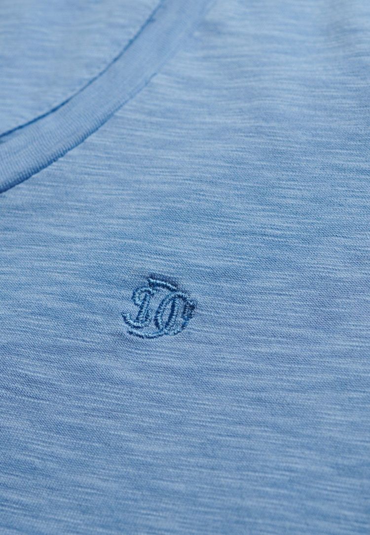 Superdry T-shirt Blauw dames (STUDIOS SCOOP NECK T-SHIRT - W1011827A.BYJ) - GL Sport (Sluis)