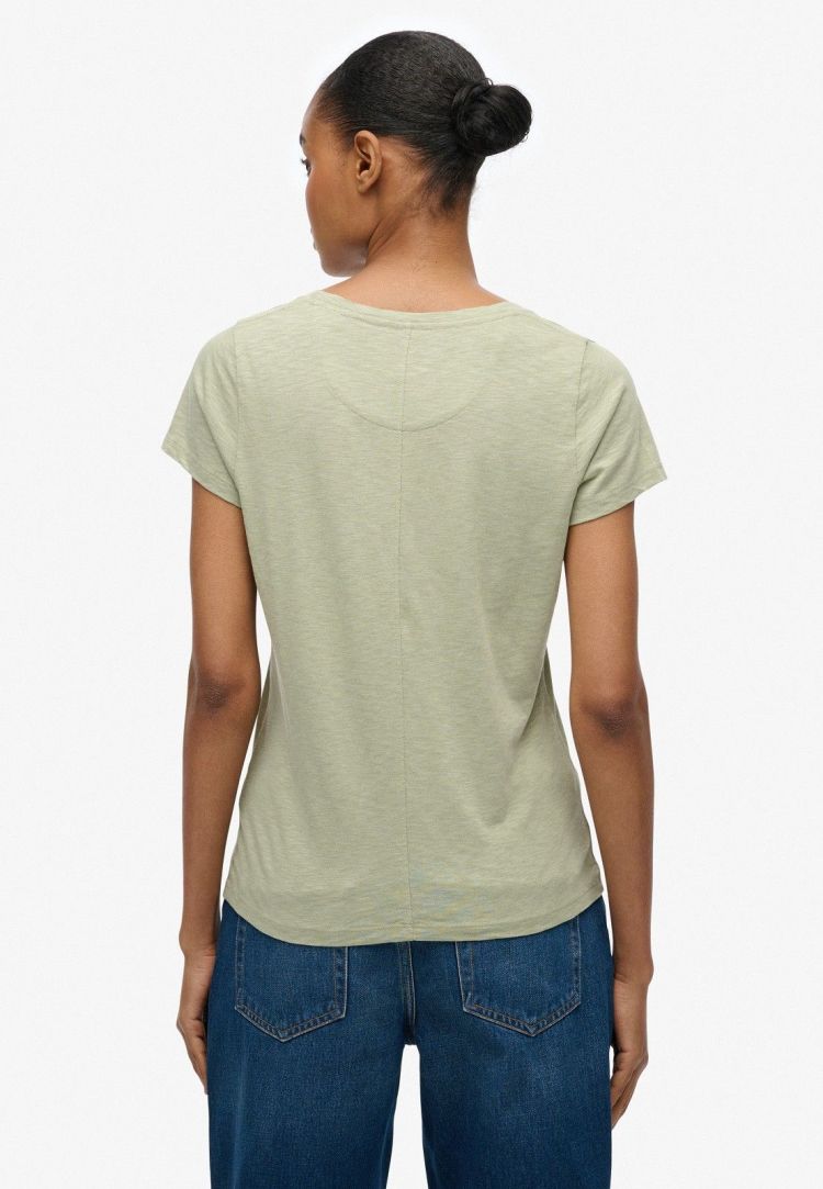 Superdry T-shirt Groen dames (STUDIOS SCOOP NECK T-SHIRT - W1011827A.N4X) - GL Sport (Sluis)