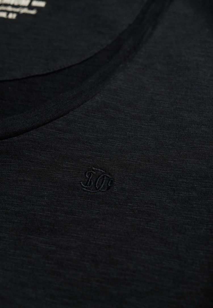 Superdry T-shirt Zwart dames (STUDIOS SCOOP NECK T-SHIRT - W1011827A.02A) - GL Sport (Sluis)