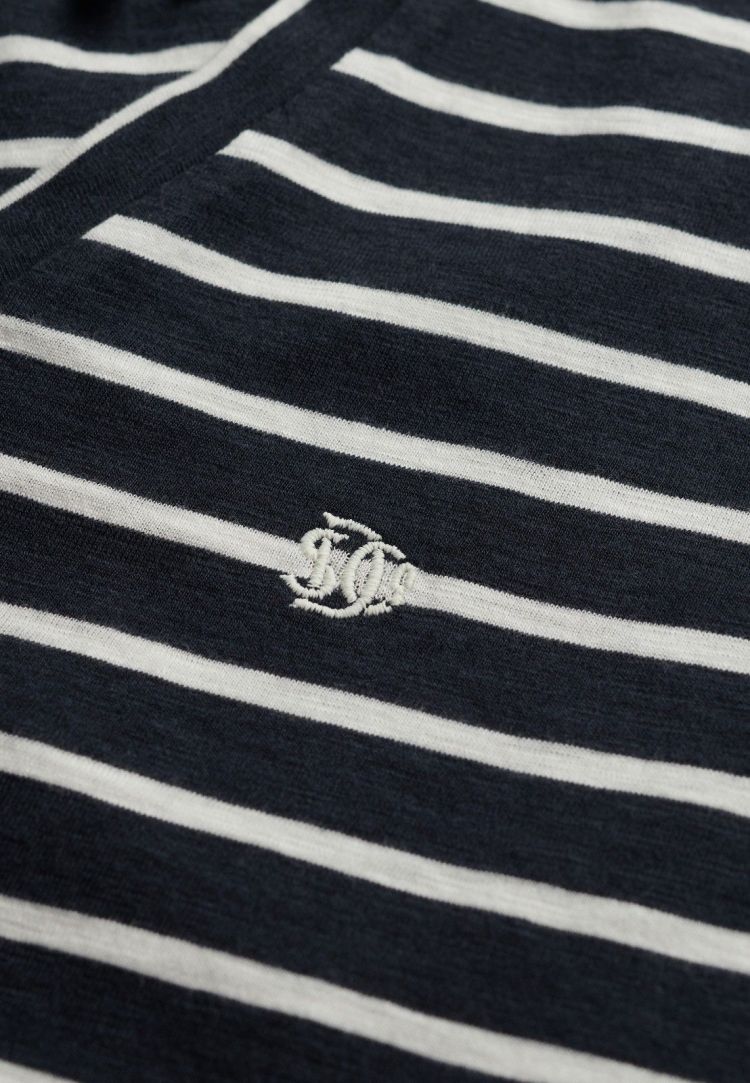 Superdry T-shirt Blauw dames (STUDIOS SLUB EMBROIDERED T-SHIRT - W1011828A.IBX) - GL Sport (Sluis)