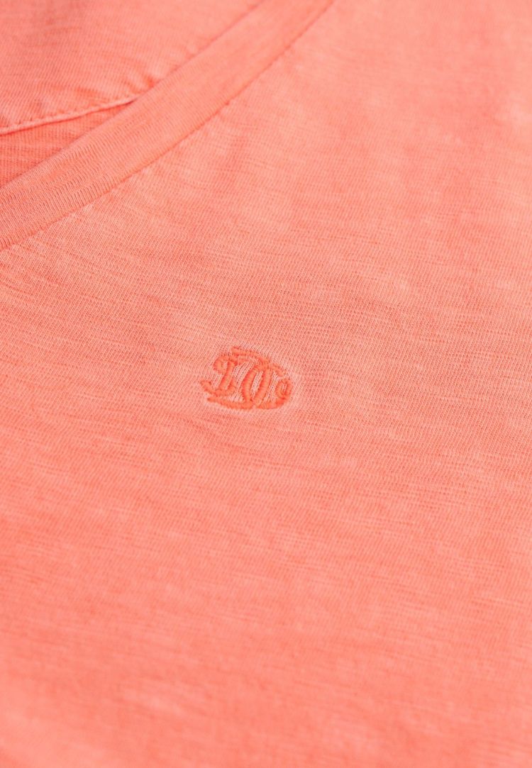 Superdry T-shirt Koraal dames (STUDIOS SLUB EMBROIDERED T-SHIRT - W1011828A.MMF) - GL Sport (Sluis)