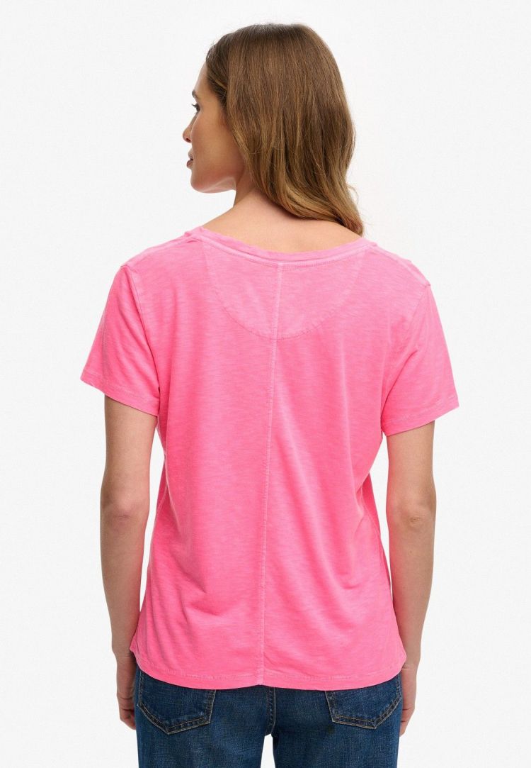 Superdry T-shirt Roze dames (STUDIOS SLUB EMBROIDERED T-SHIRT - W1011828A.28R) - GL Sport (Sluis)