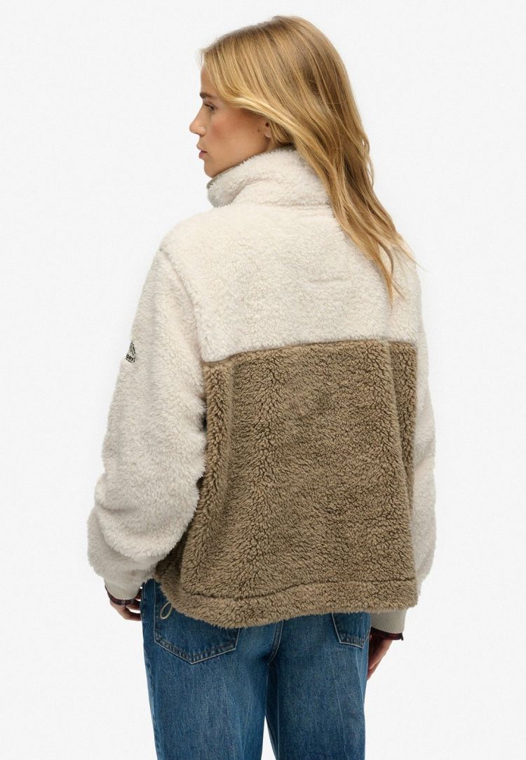 Superdry & Co Vest Beige dames (SUPER SOFT MASH UP HALF ZIP - W2012349A.9UN) - GL Sport (Sluis)