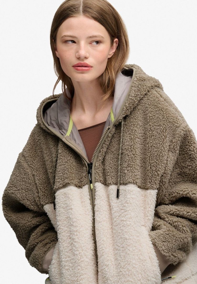 Superdry & Co Hoodie Off-white dames (SUPER SOFT ZIPHOOD - W2012732A.M5D) - GL Sport (Sluis)