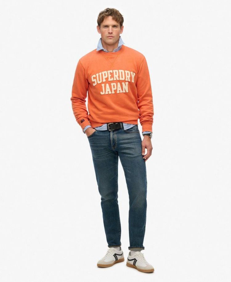 Superdry Sweater Oranje heren (VINTAGE ATHLETIC CREW - M2014012A.E1W) - GL Sport (Sluis)