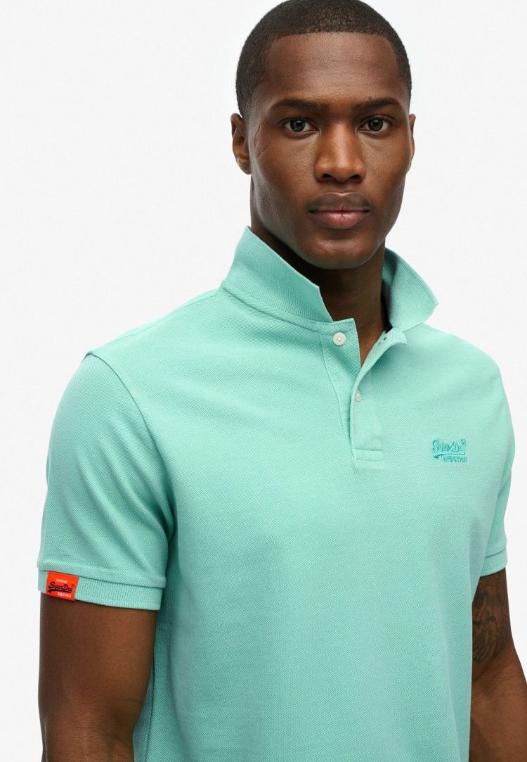 Superdry Polo Groen heren (VINTAGE DESTROY POLO - M1110439A.2MD) - GL Sport (Sluis)