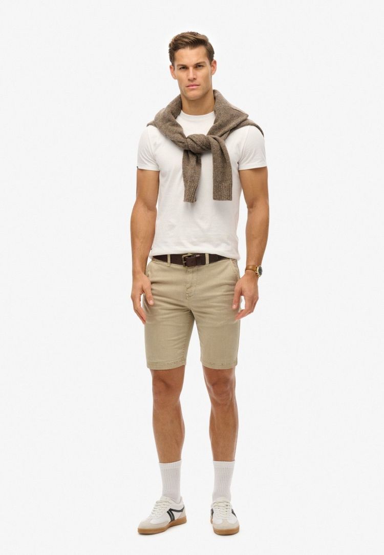 Superdry Short Beige heren (VINTAGE INTERNATIONAL SHORT - M7110397A.20O) - GL Sport (Sluis)