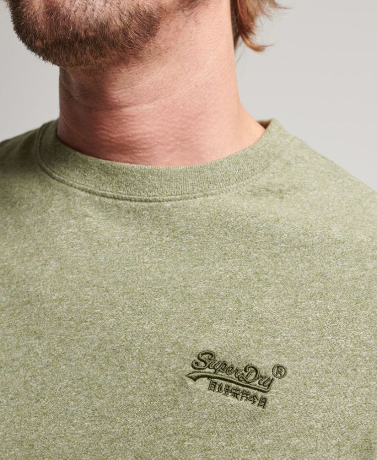 Superdry T-shirt Groen heren (VINTAGE LOGO EMB TEE - M1011245A.5WY) - GL Sport (Sluis)