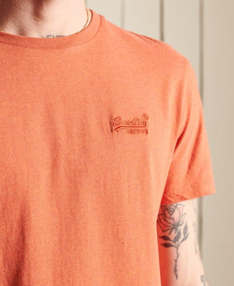 Superdry T-shirt Oranje heren (VINTAGE LOGO EMB TEE - M1011245A.5EY) - GL Sport (Sluis)