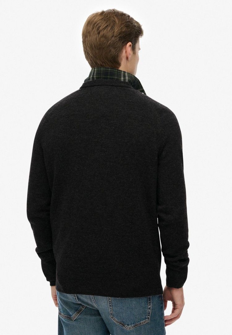 Superdry Pull Antraciet heren (WOOL BLEND JUMPER - M6110689A.H8T) - GL Sport (Sluis)