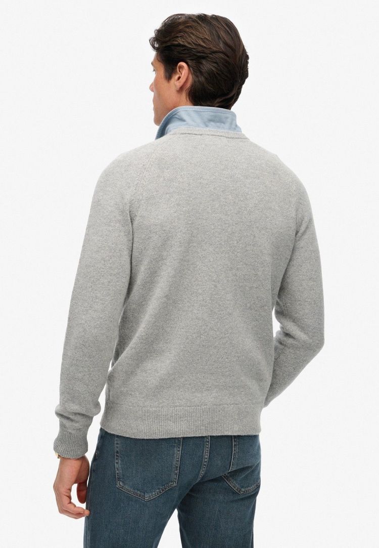 Superdry Pull Grijs heren (WOOL BLEND JUMPER - M6110689A.41Q) - GL Sport (Sluis)
