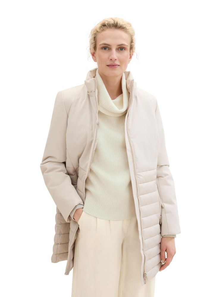 Tom Tailor Jas Beige dames (HYBRID COAT - 1041491.12365) - GL Sport (Sluis)