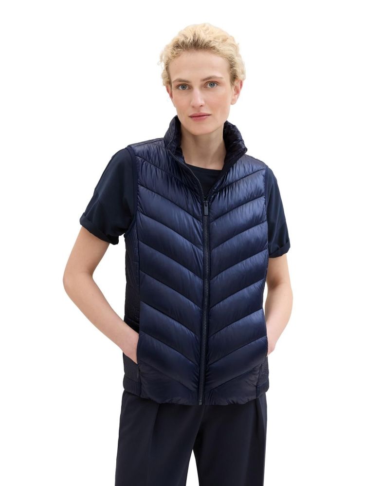 Tom Tailor Bodywarmer Blauw dames (LIGHT WEIGHT VEST - 1041486.10668) - GL Sport (Sluis)