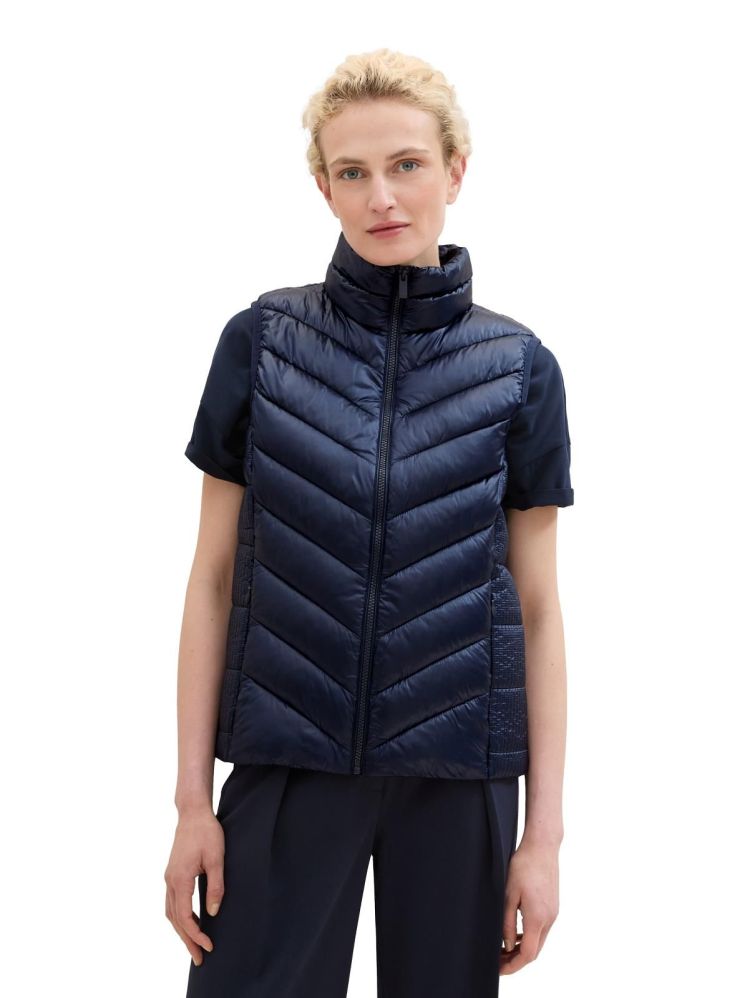 Tom Tailor Bodywarmer Blauw dames (LIGHT WEIGHT VEST - 1041486.10668) - GL Sport (Sluis)