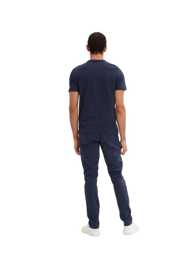 Tom Tailor T-shirt Blauw heren (PRINTED CREWNECK T-SHIRT - 1035552.10668) - GL Sport (Sluis)