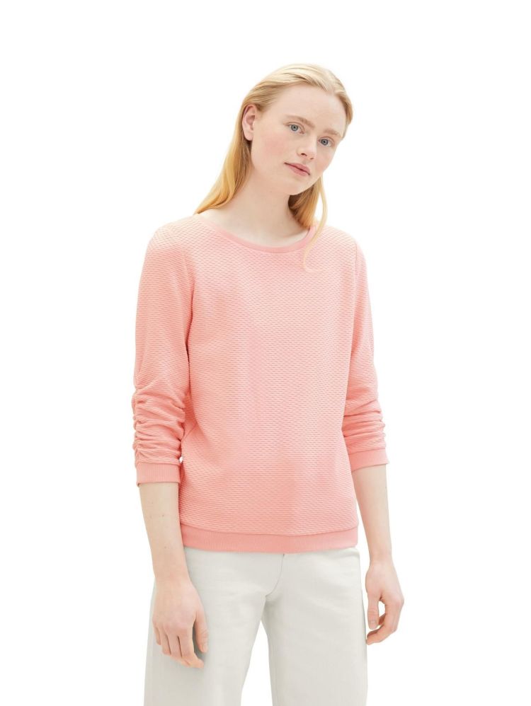 Tom Tailor Sweater Roze dames (STRUCTURED SWEAT - 1039979.21171) - GL Sport (Sluis)