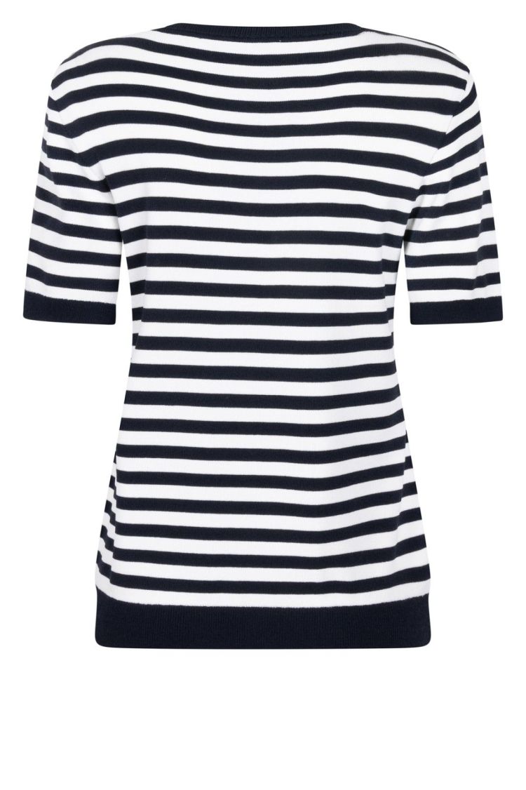 ZOSO Sweater Wit dames (GABY SWEATER - 262GABY.WHITE/NAVY) - GL Sport (Sluis)