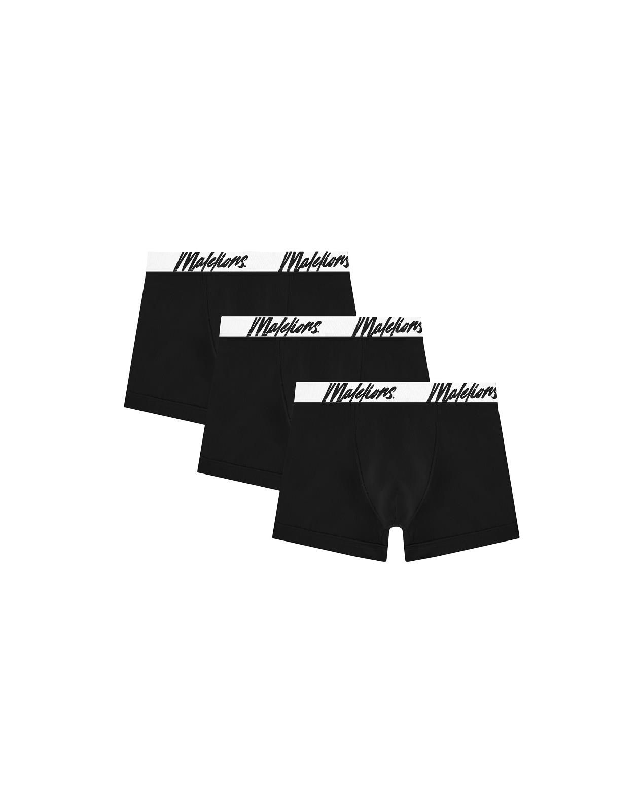 Malelions Boxershort Zwart heren (BOXERSHORTS 3-PACK - A2-SS23-07.BLK/BLK) - GL Sport (Sluis)