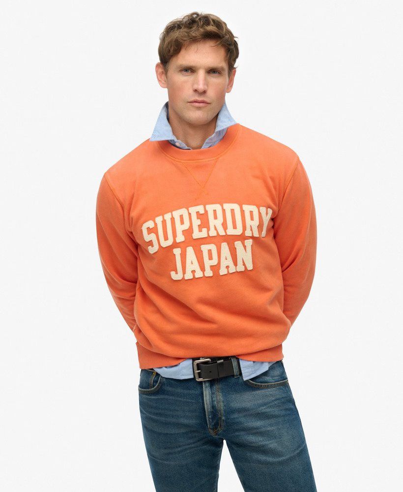 Superdry Sweater Oranje heren (VINTAGE ATHLETIC CREW - M2014012A.E1W) - GL Sport (Sluis)